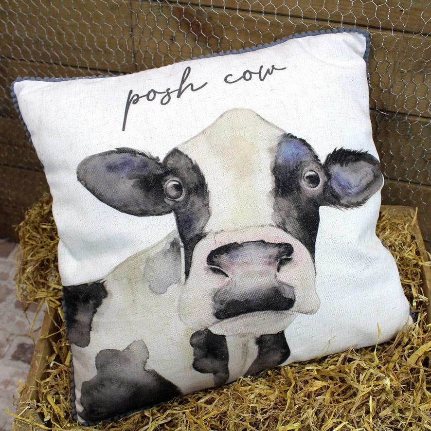 Country Cushion - Posh Cow
