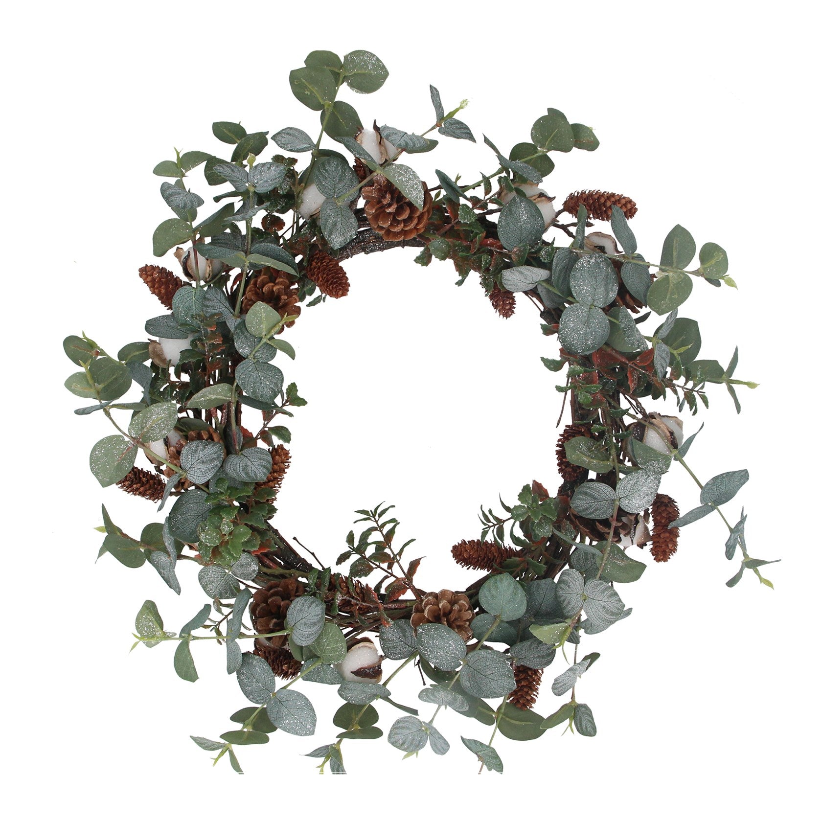 Faux Eucalyptus & Pinecone Wreath