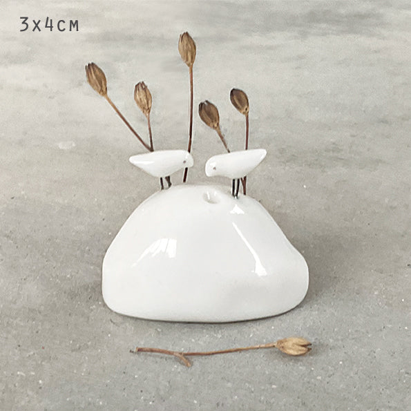 Porcelain Incense Holder - Birds