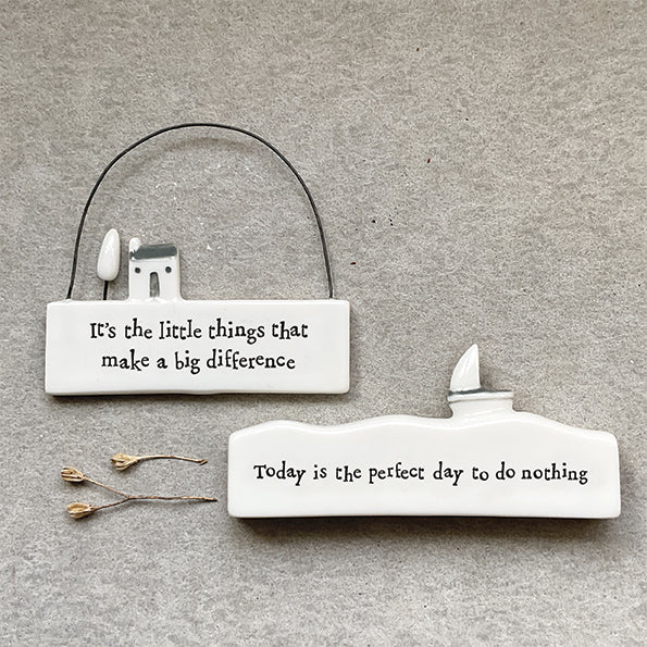 Little Porcelain Scene - Today is the Perfect Day