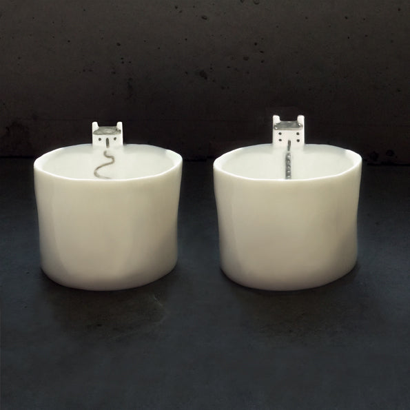 Porcelain Tea Light Holder - Clifftop House