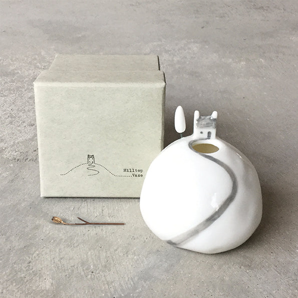 Small Porcelain Round Vase - Hilltop House