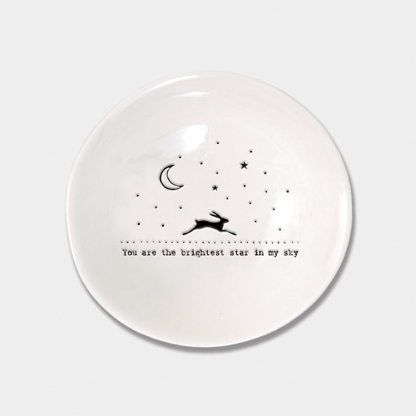 Wobbly Porcelain Bowl - Brightest Star