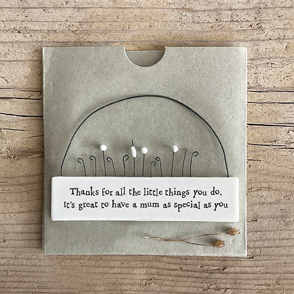 Hanging Porcelain Scene - Mum As Special As You