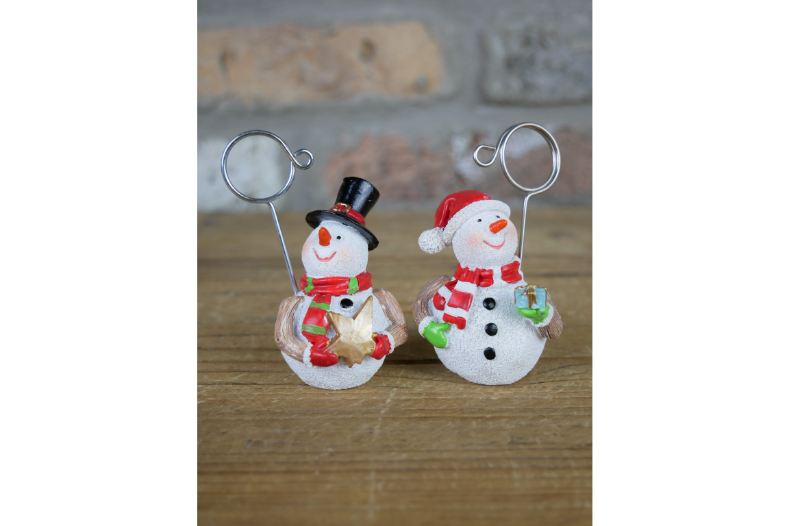 Name Card Holders - Snowmen