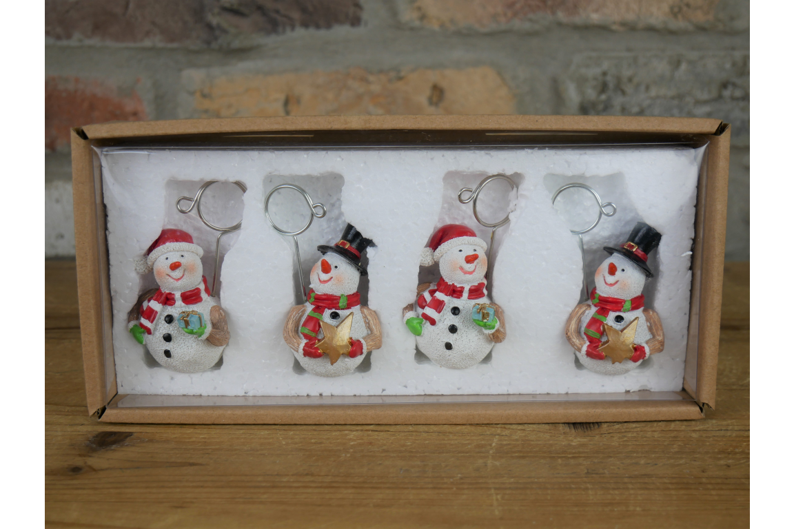 Name Card Holders - Snowmen
