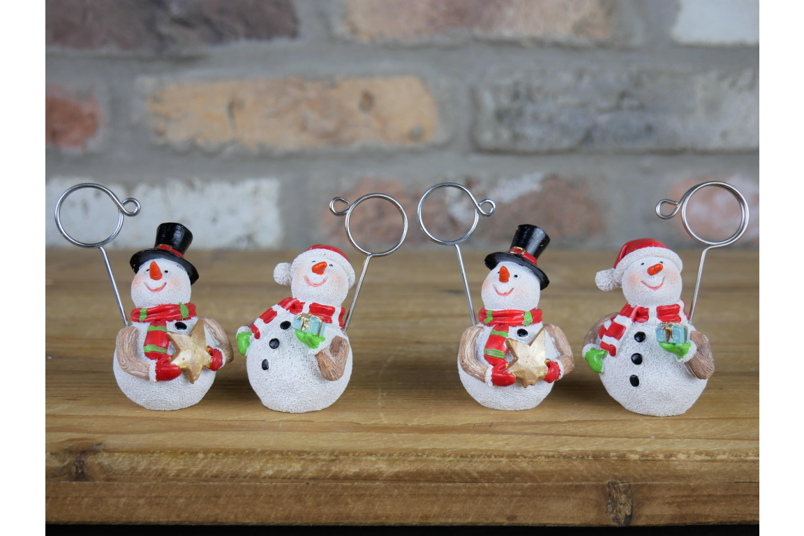Name Card Holders - Snowmen