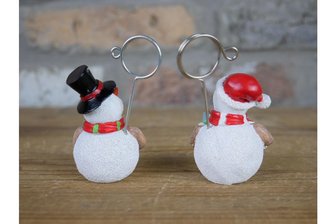 Name Card Holders - Snowmen