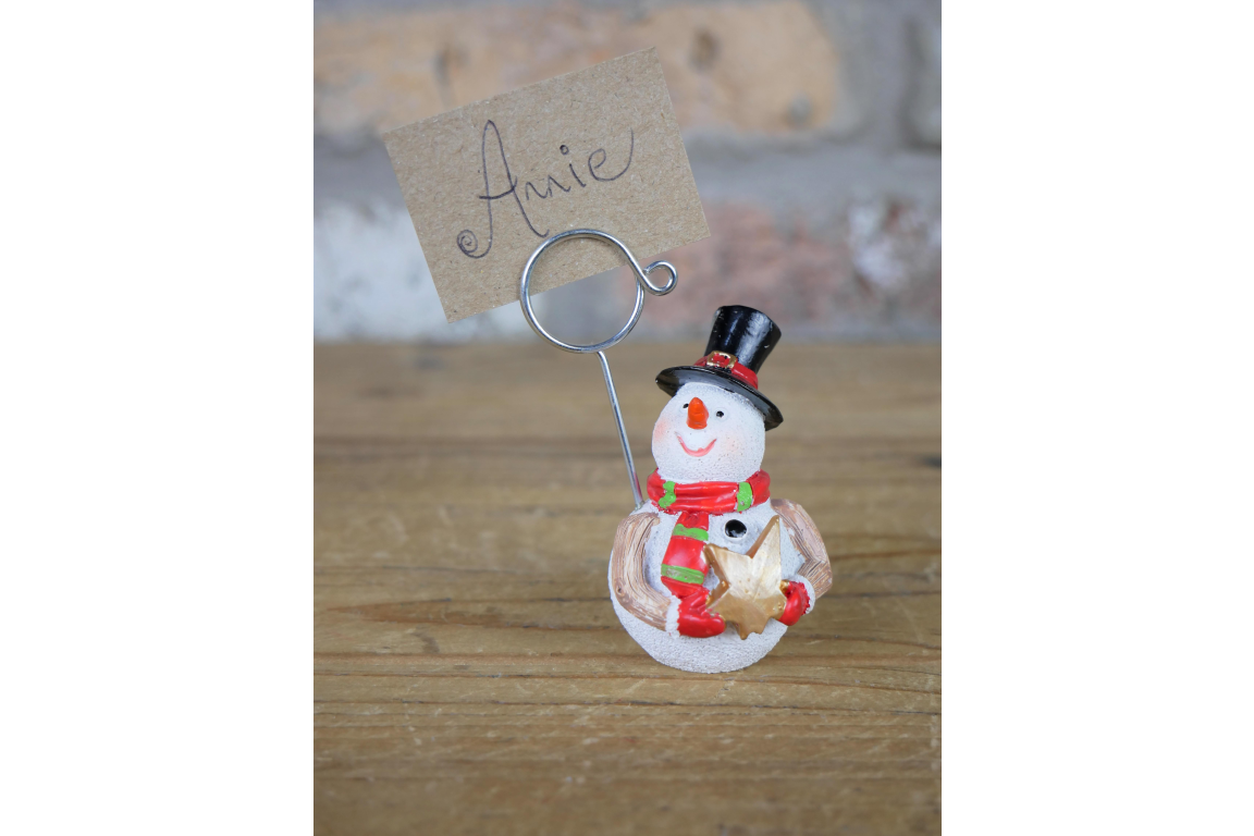 Name Card Holders - Snowmen