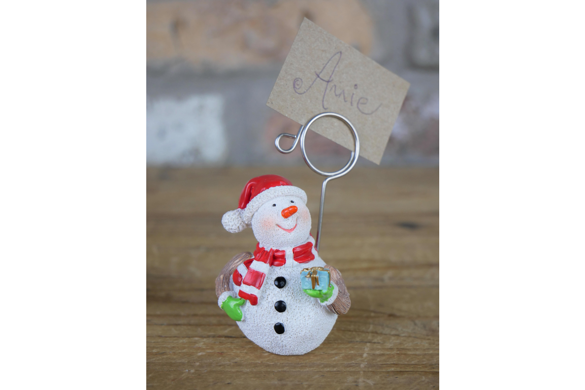 Name Card Holders - Snowmen