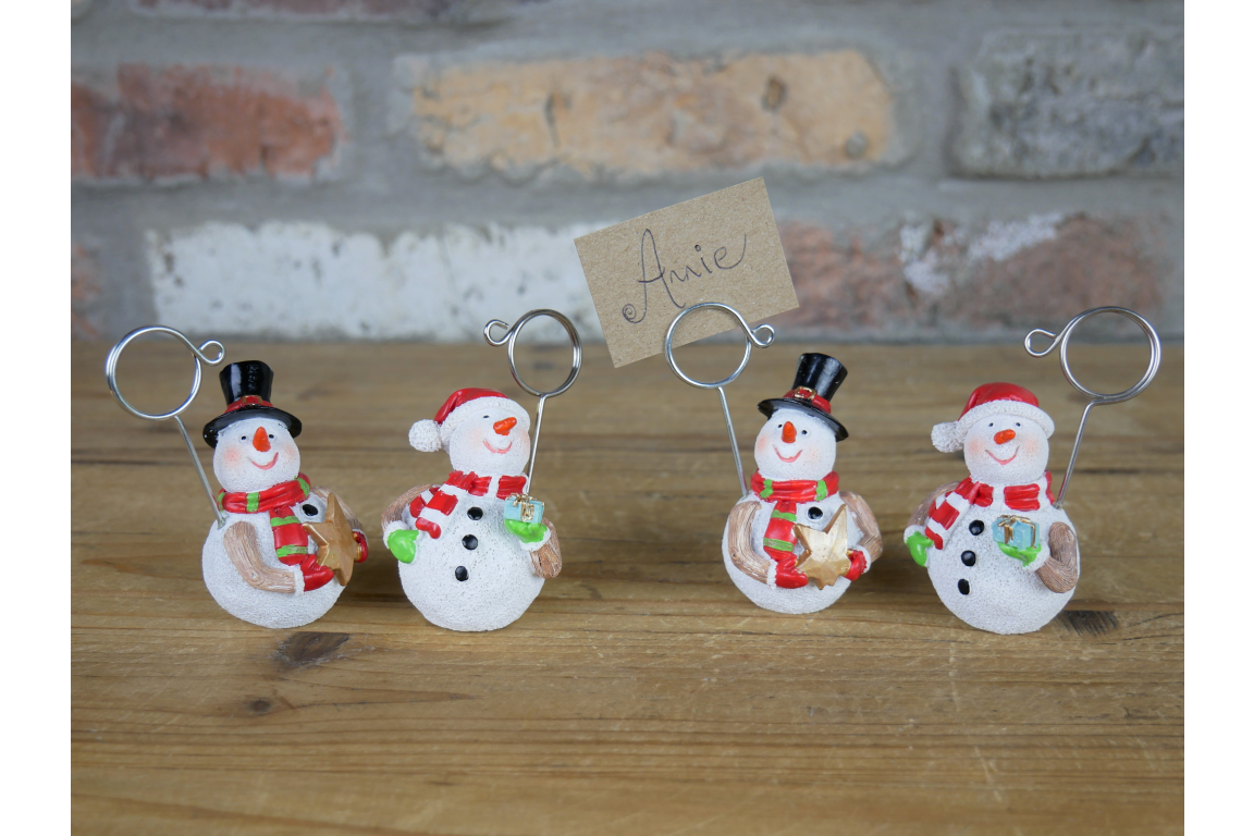 Name Card Holders - Snowmen