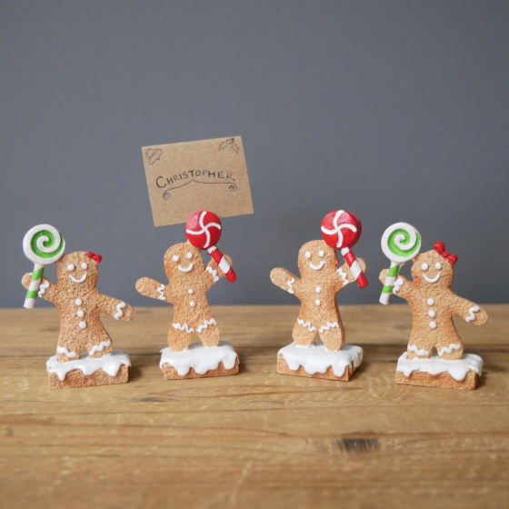 Name Card Holders - Gingerbread Men