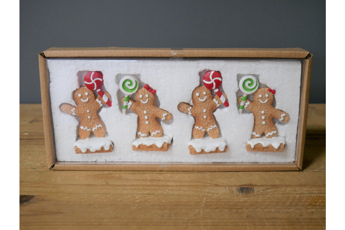 Name Card Holders - Gingerbread Men