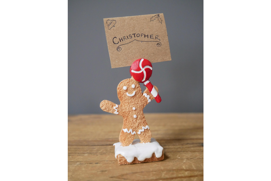 Name Card Holders - Gingerbread Men