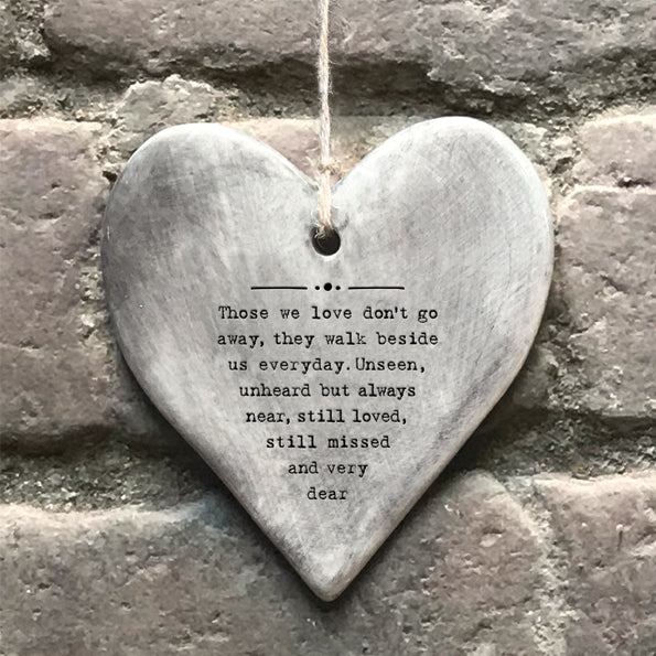 Rustic Hanging Heart - Those We Love