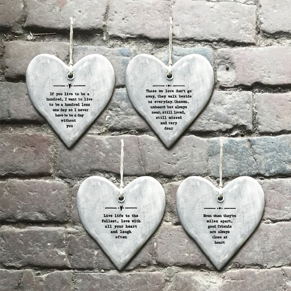 Rustic Hanging Heart - Those We Love