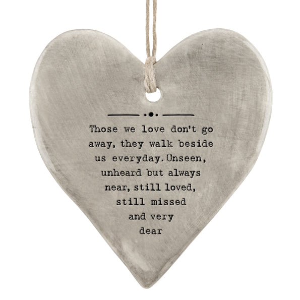 Rustic Hanging Heart - Those We Love