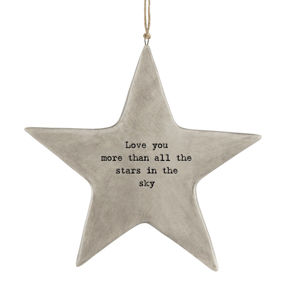 Rustic Hanging Star - Love You More