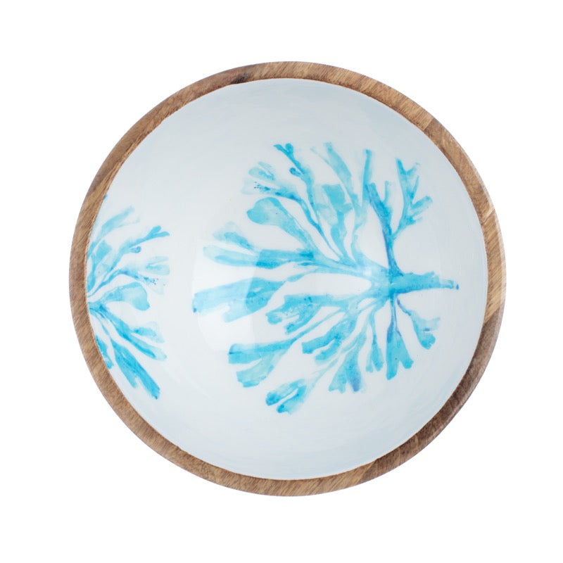 Mango Wood Seaweed Medium Bowl
