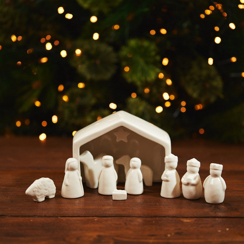 Porcelain Nativity Set