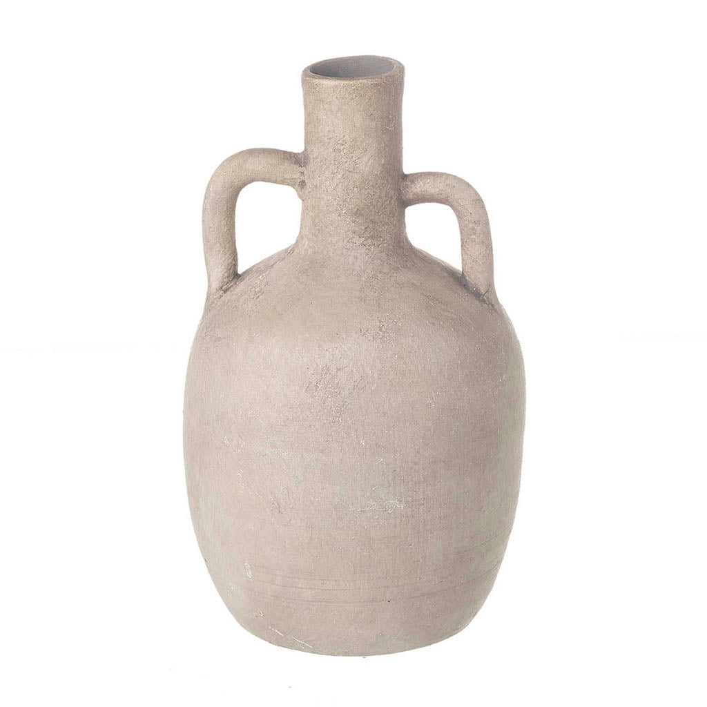 Grey Double Handle Athena Vase - Small