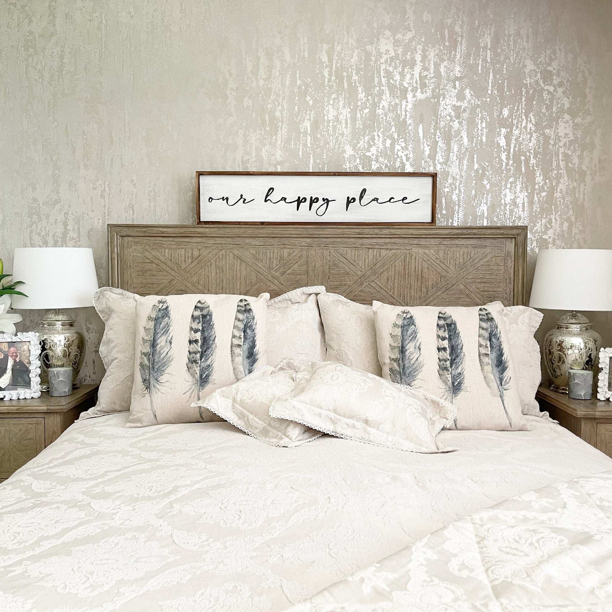 Our Happy Place Wall Plaque