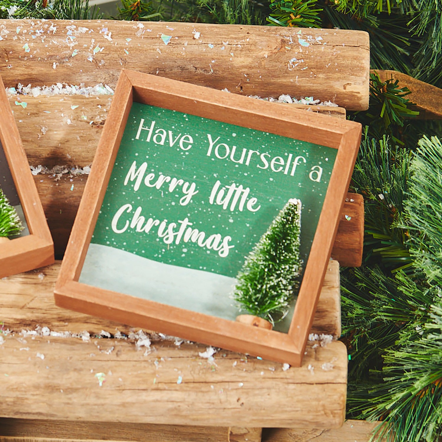 Merry Little Christmas Quote Plaque