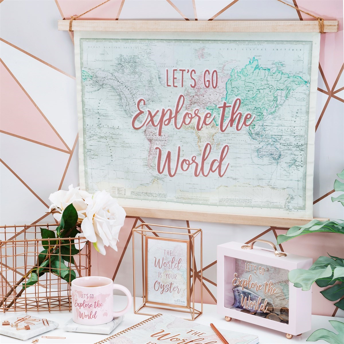 World Explorer Wall Hanging Canvas Print