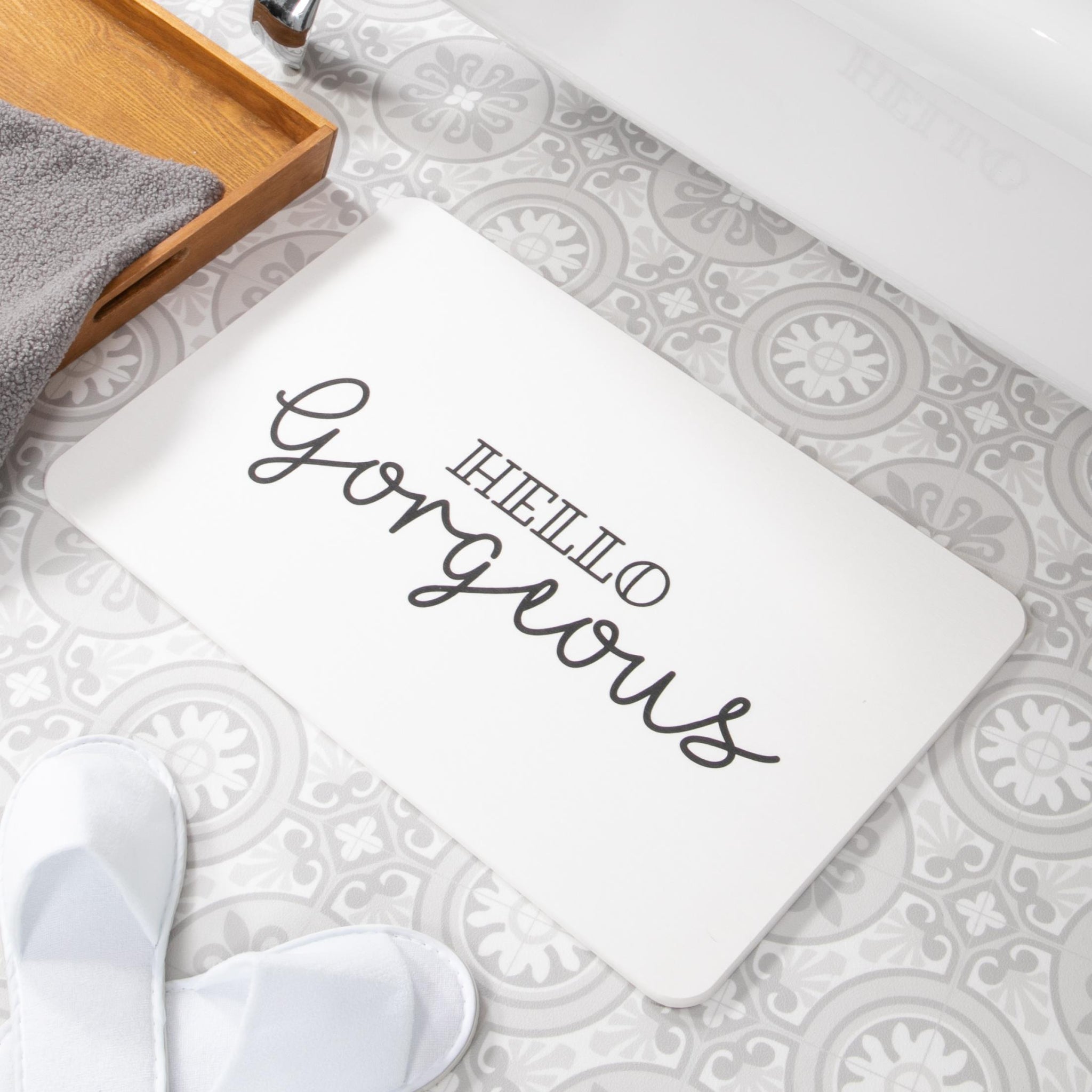 Hello Gorgeous Stone Bath Mat