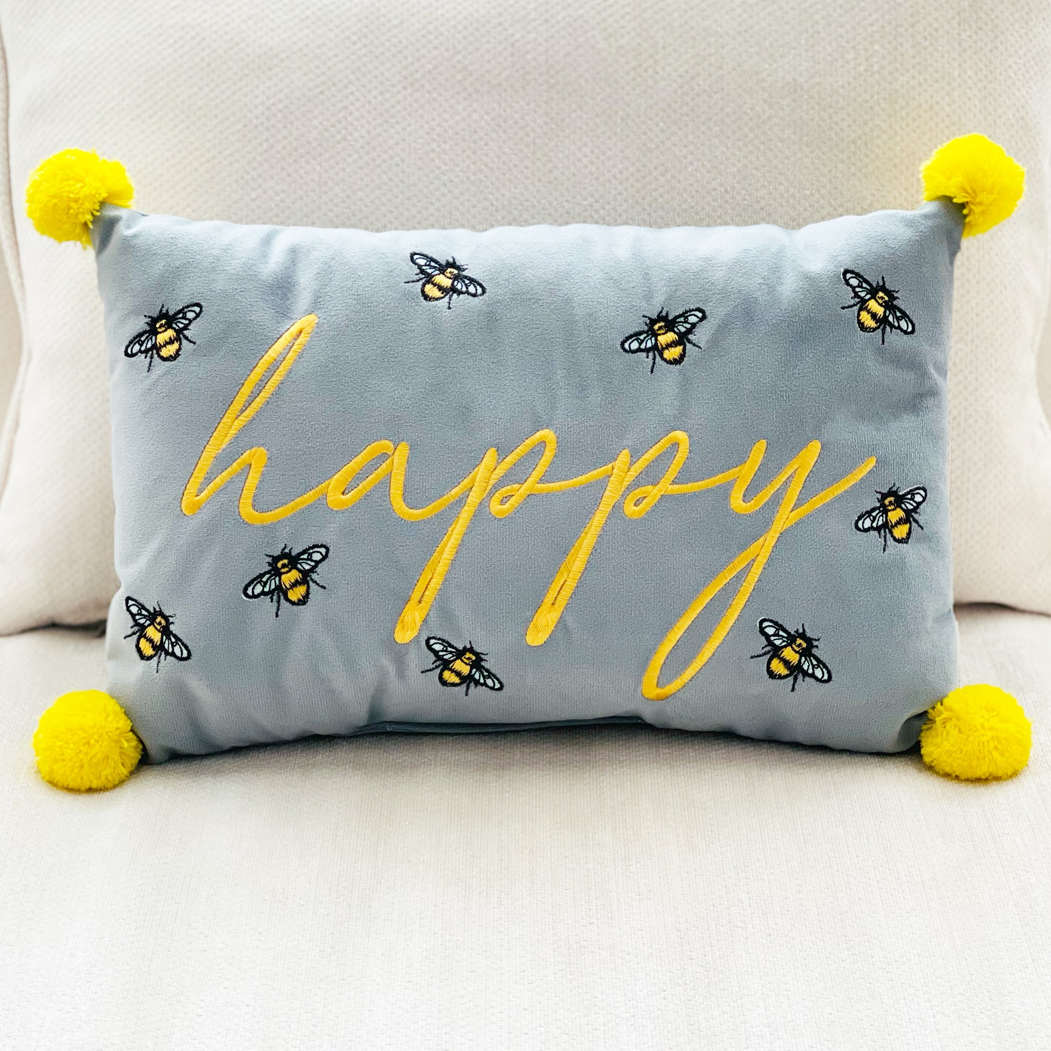 Happy Luxe Bee Cushion