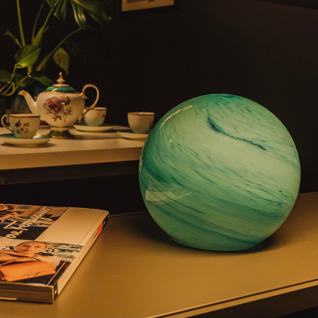 Round Glass Glow Lamp - Pacific Reef