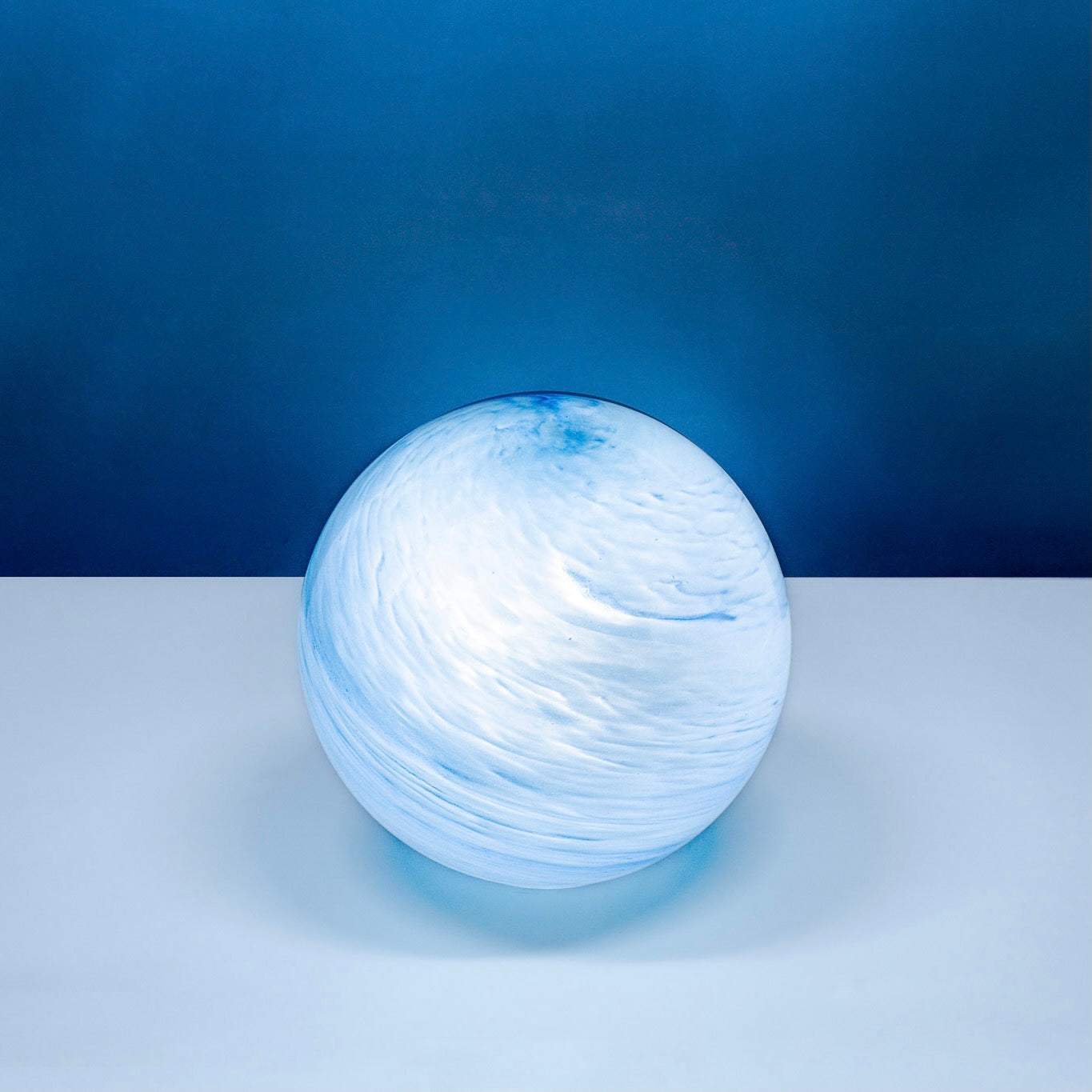 Round Glass Glow Lamp - Pacific Reef