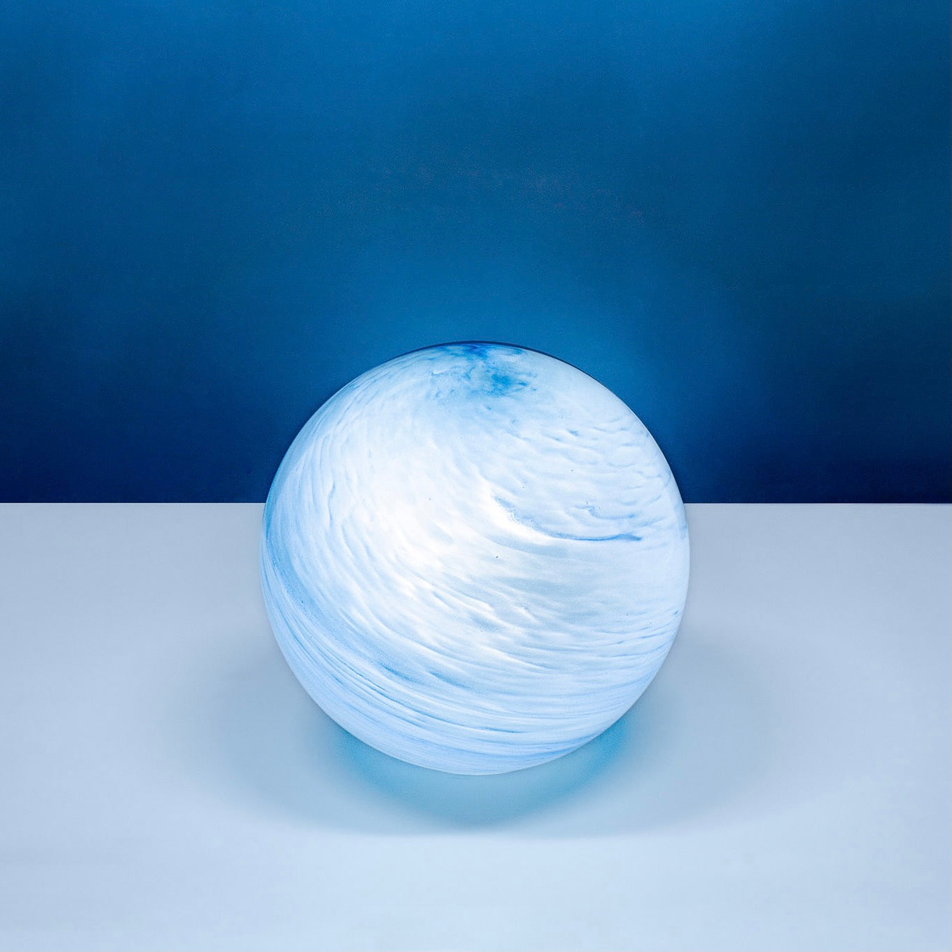 Round Glass Glow Lamp - Pacific Reef