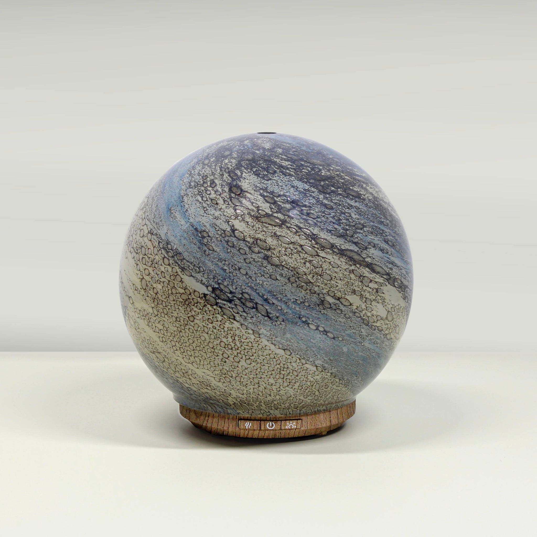 Round Glass Glow Lamp and Diffuser - Sand & Sea