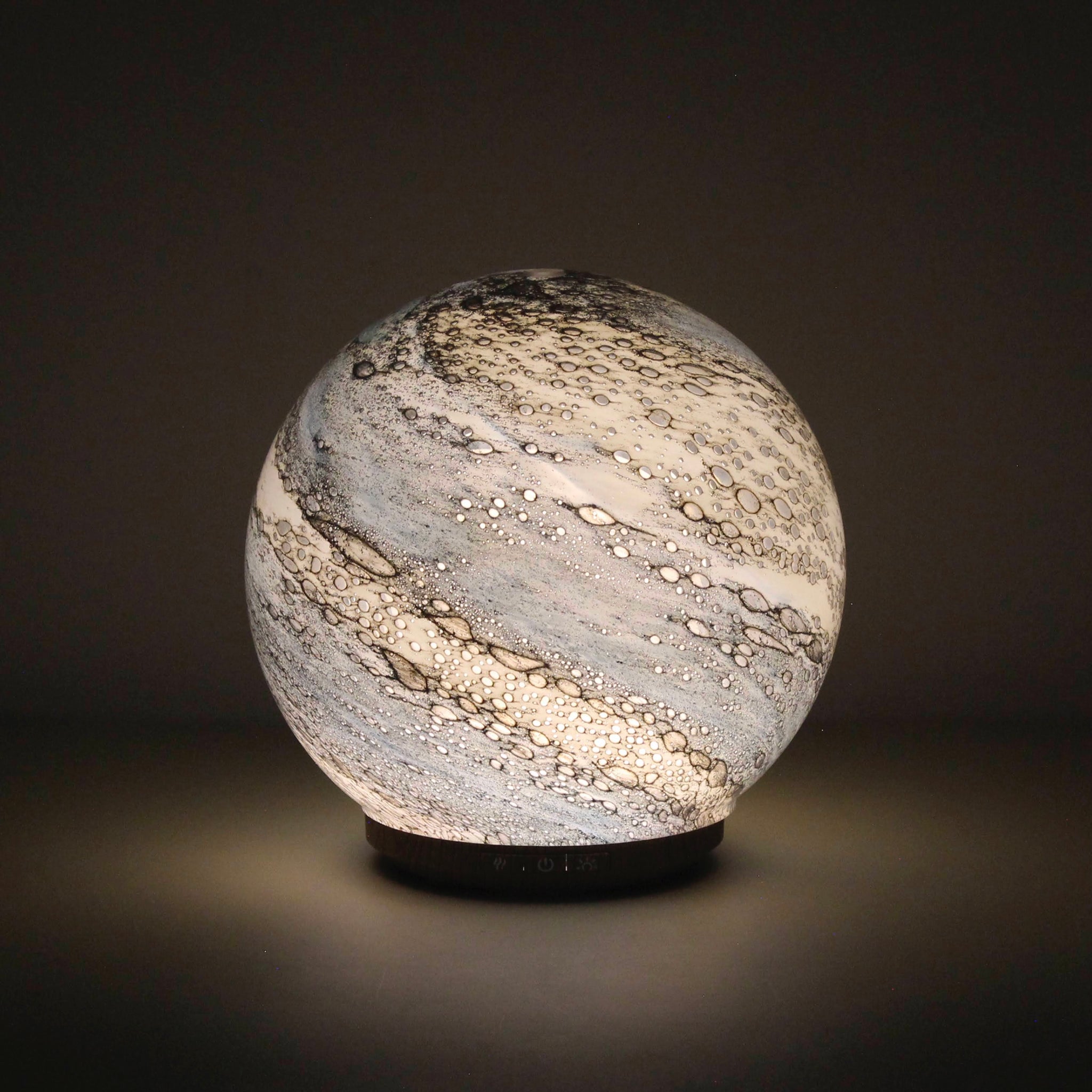 Round Glass Glow Lamp and Diffuser - Sand & Sea