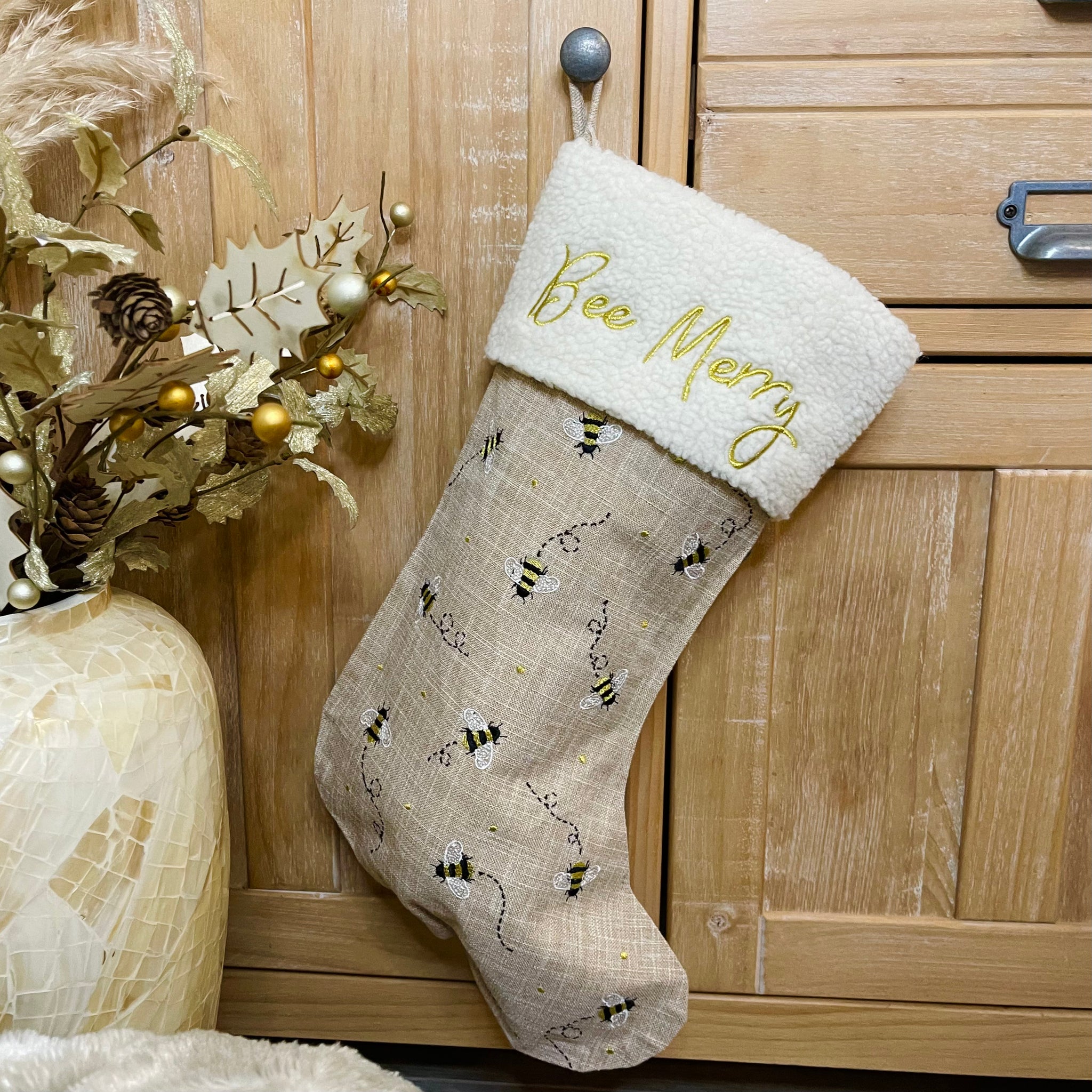 Bee Merry Stocking