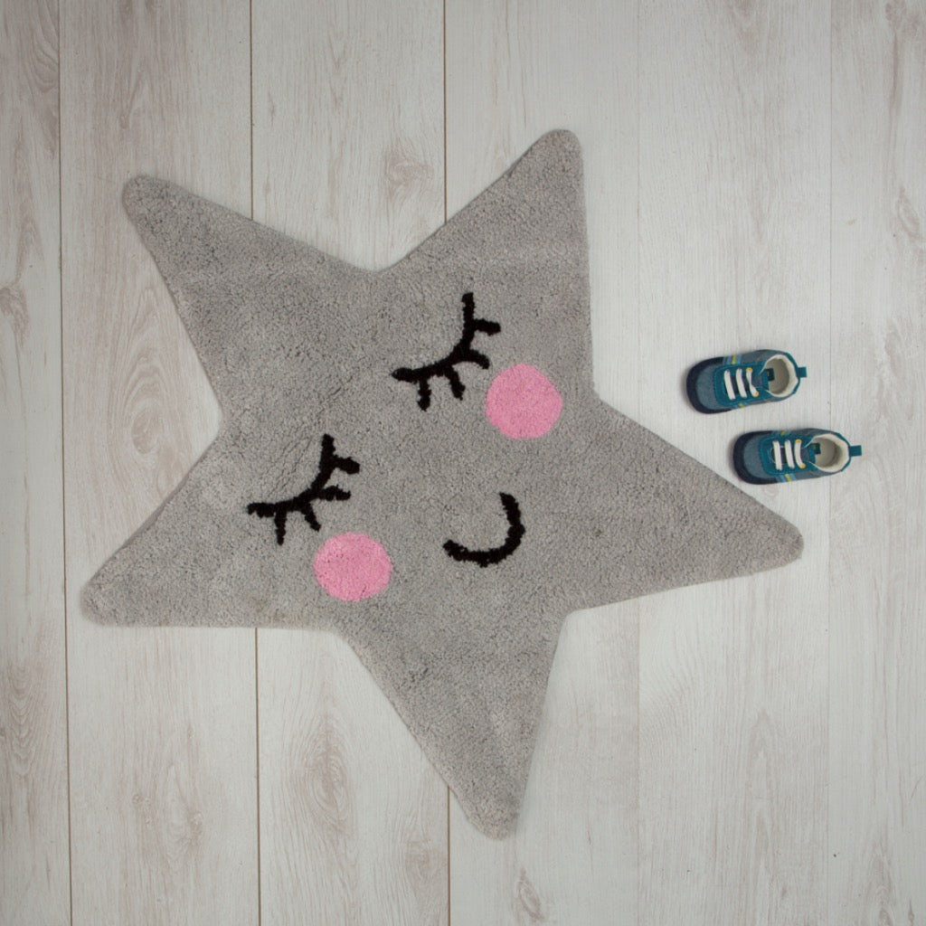 Sweet Dreams Grey Star Rug