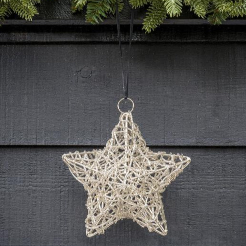 Scribble Beaded Star