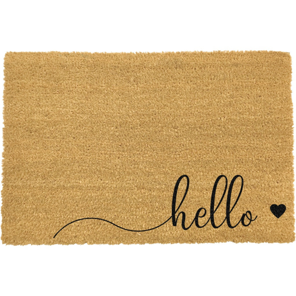 Hello Heart Scribble Doormat