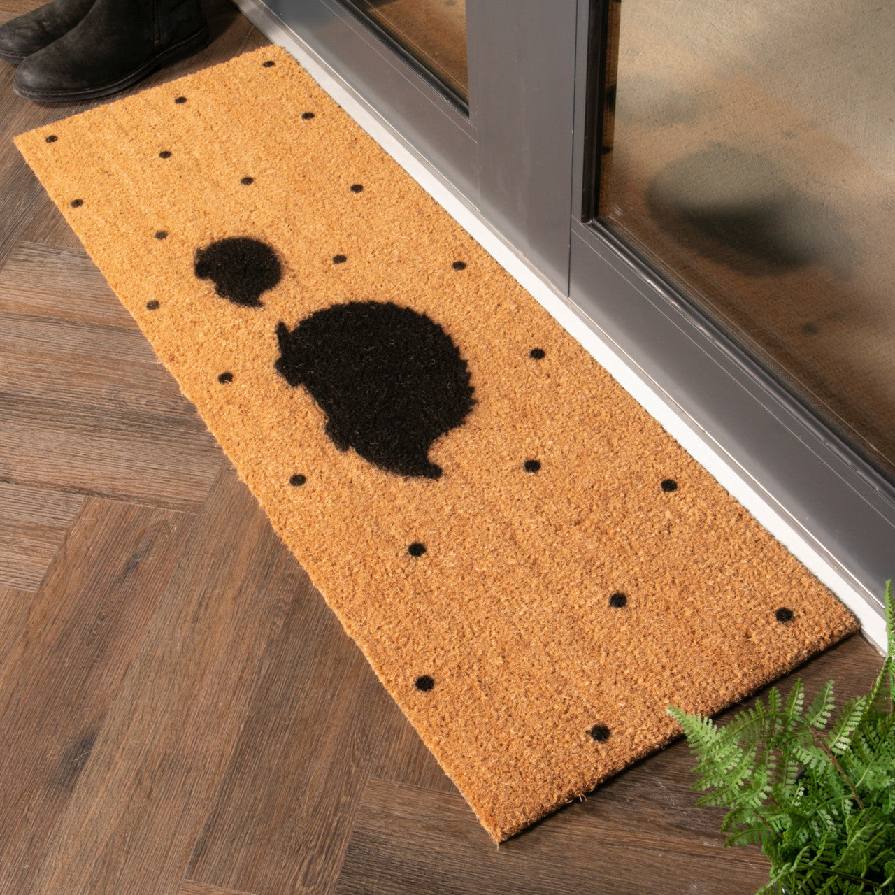 Hedgehog Polka Dot Double Doormat