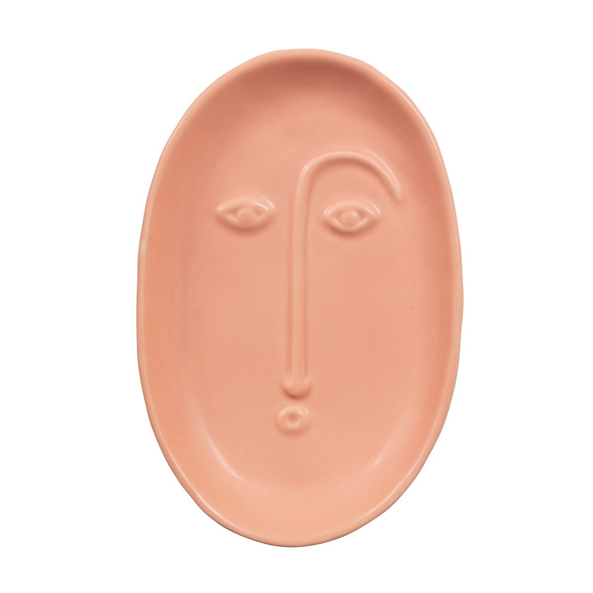 Face Trinket Dish Matt Pink - Large