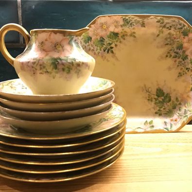 1932 FRENCH LIMOGES Johann Haviland, Bavaria Porcelain Tea Ware