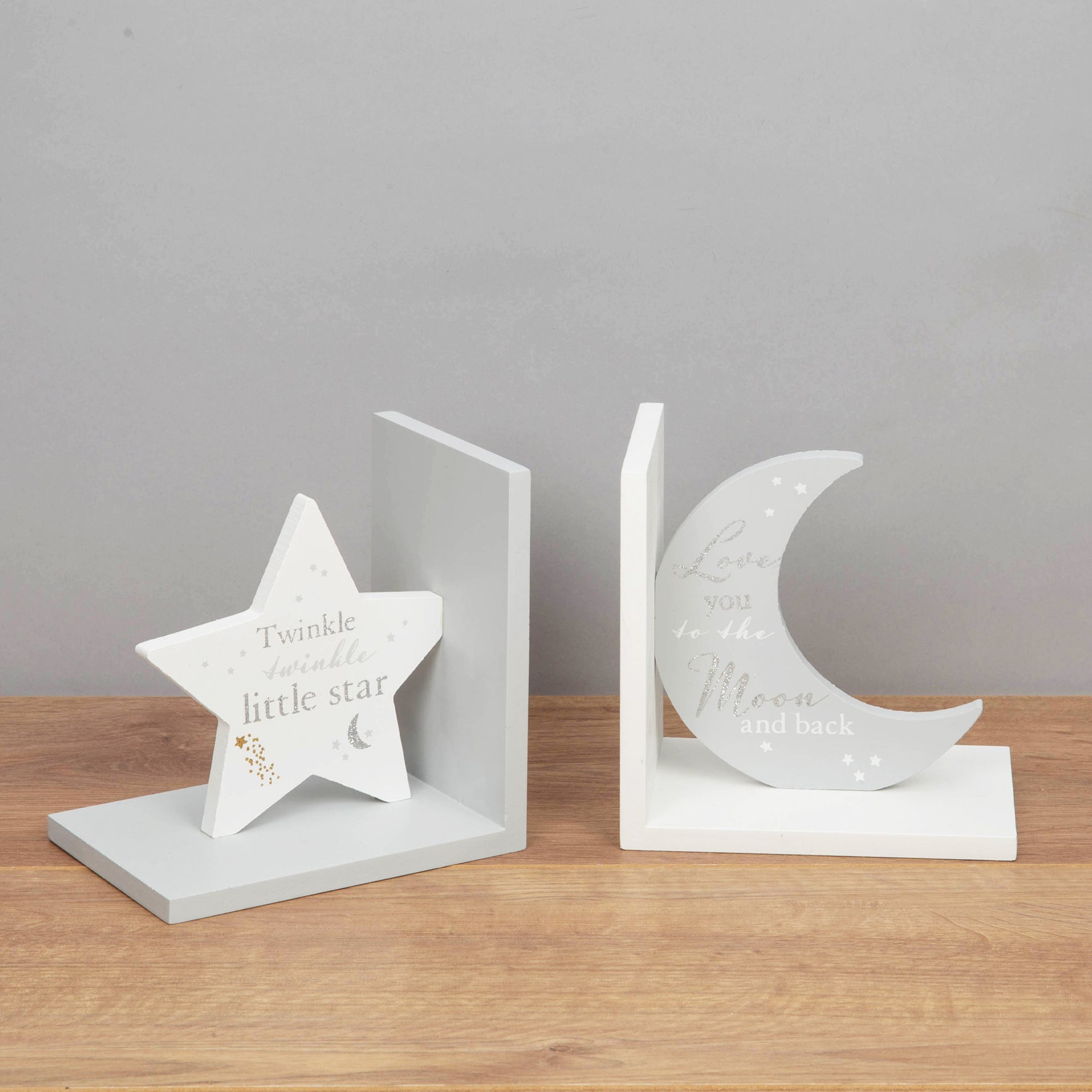 Bookends - Star and Moon