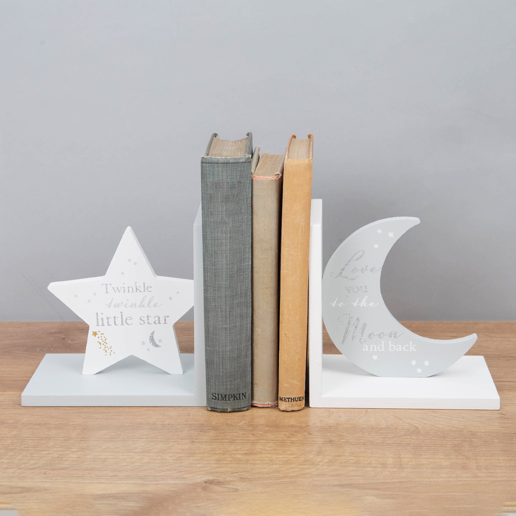 Bookends - Star and Moon