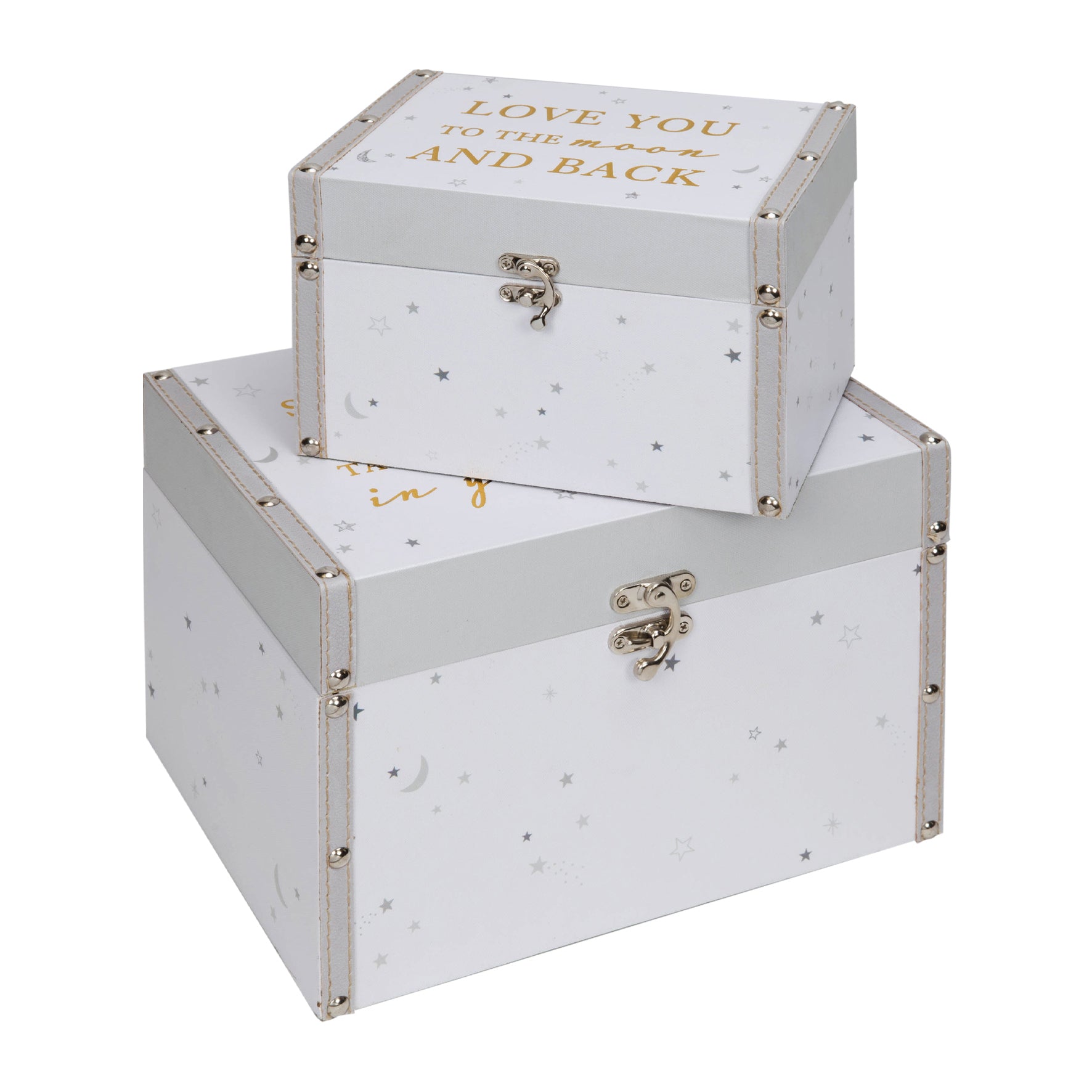 Moon & Star Storage Boxes - Set of 2