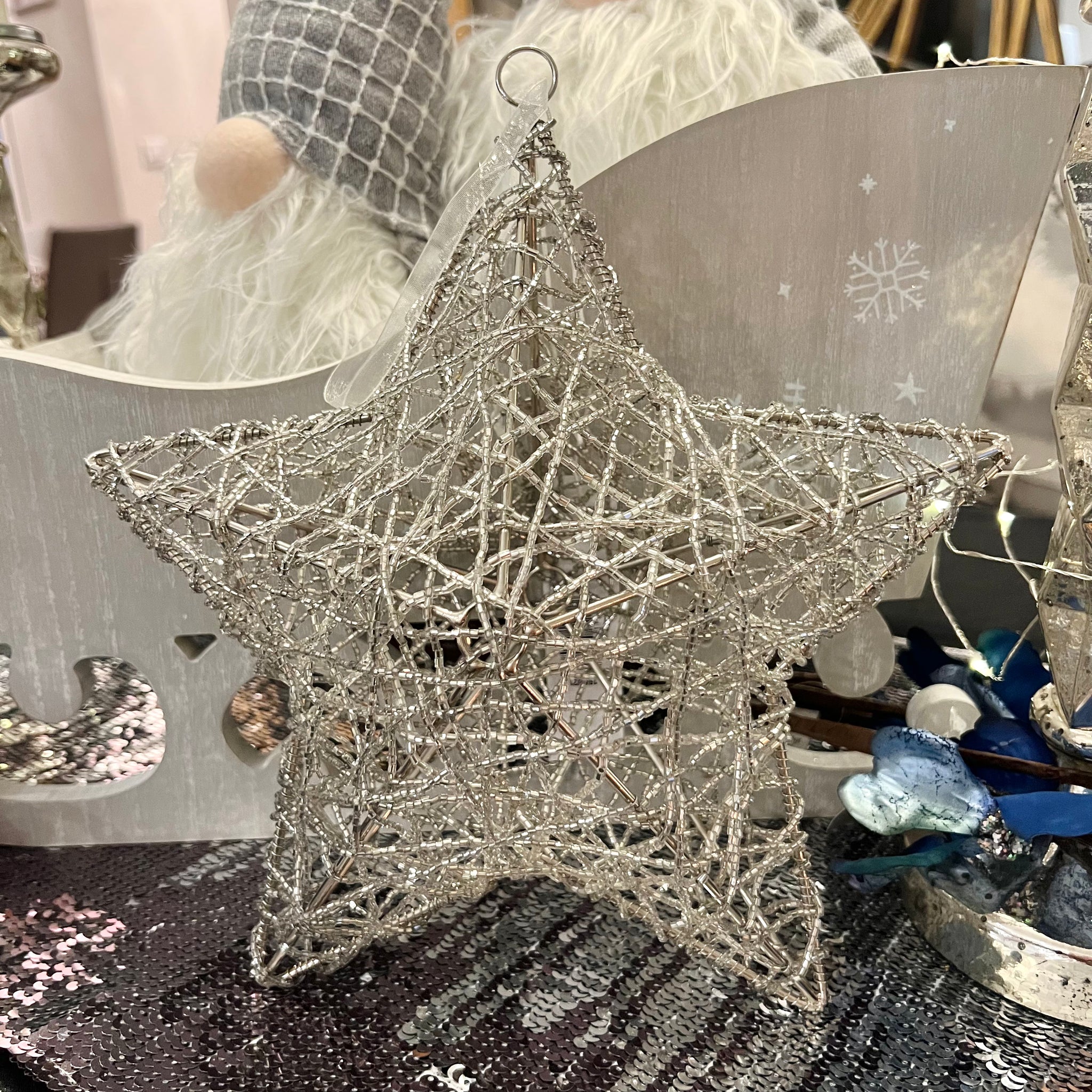 Scribble Beaded Star