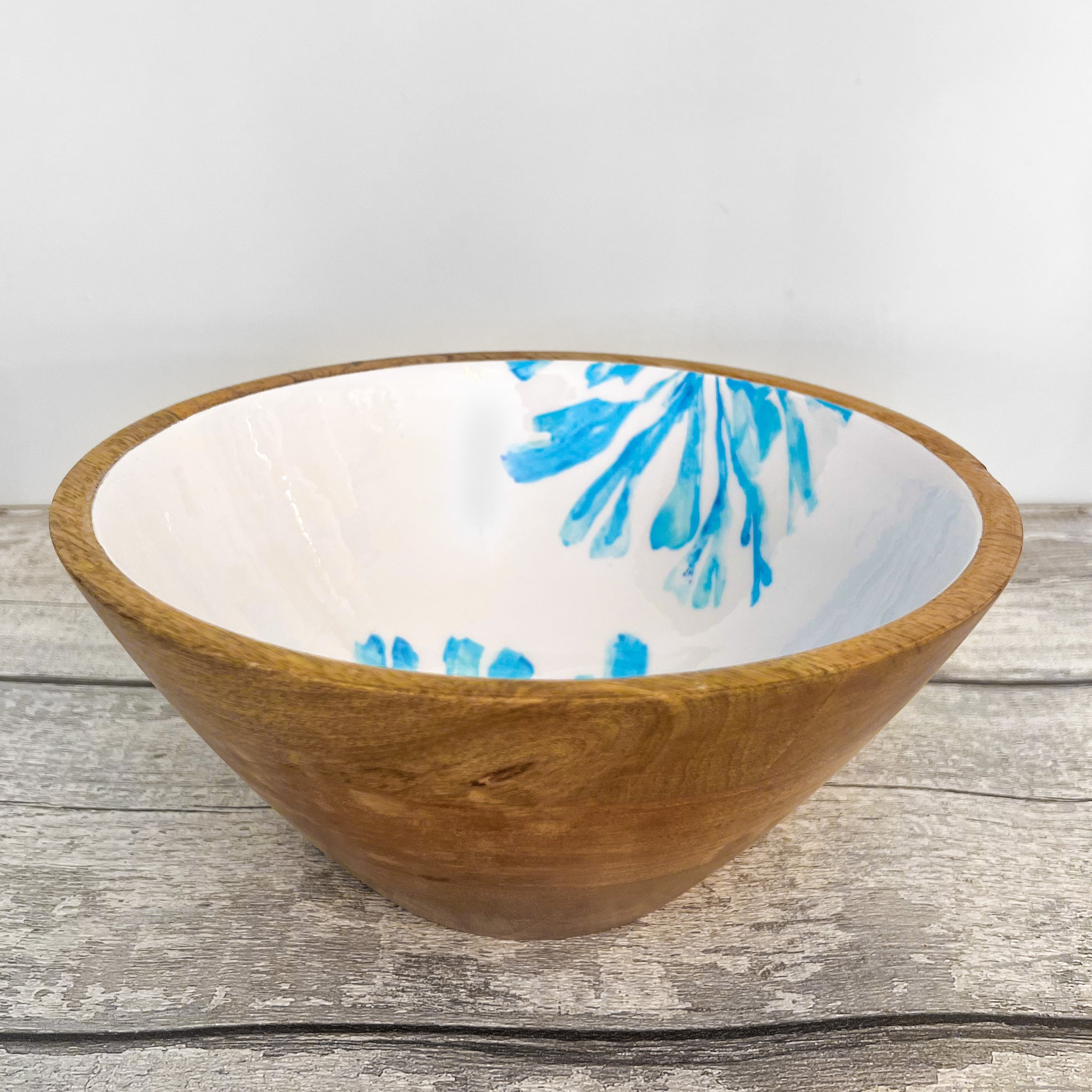 Mango Wood Seaweed Medium Bowl