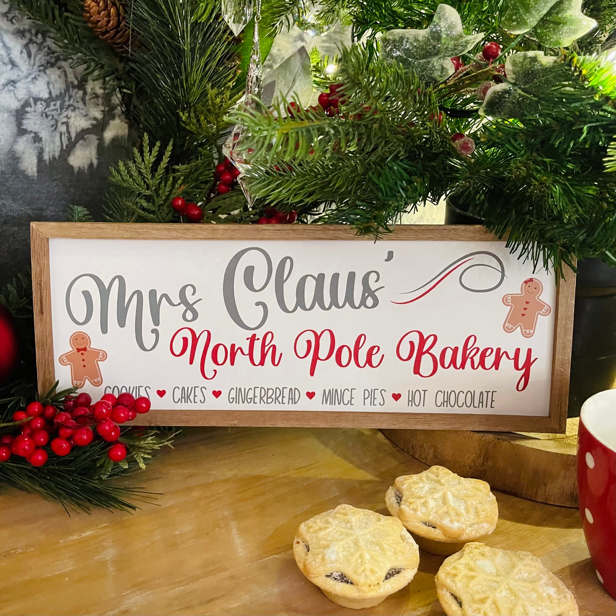 Mrs Claus Bakery Quote Plaque