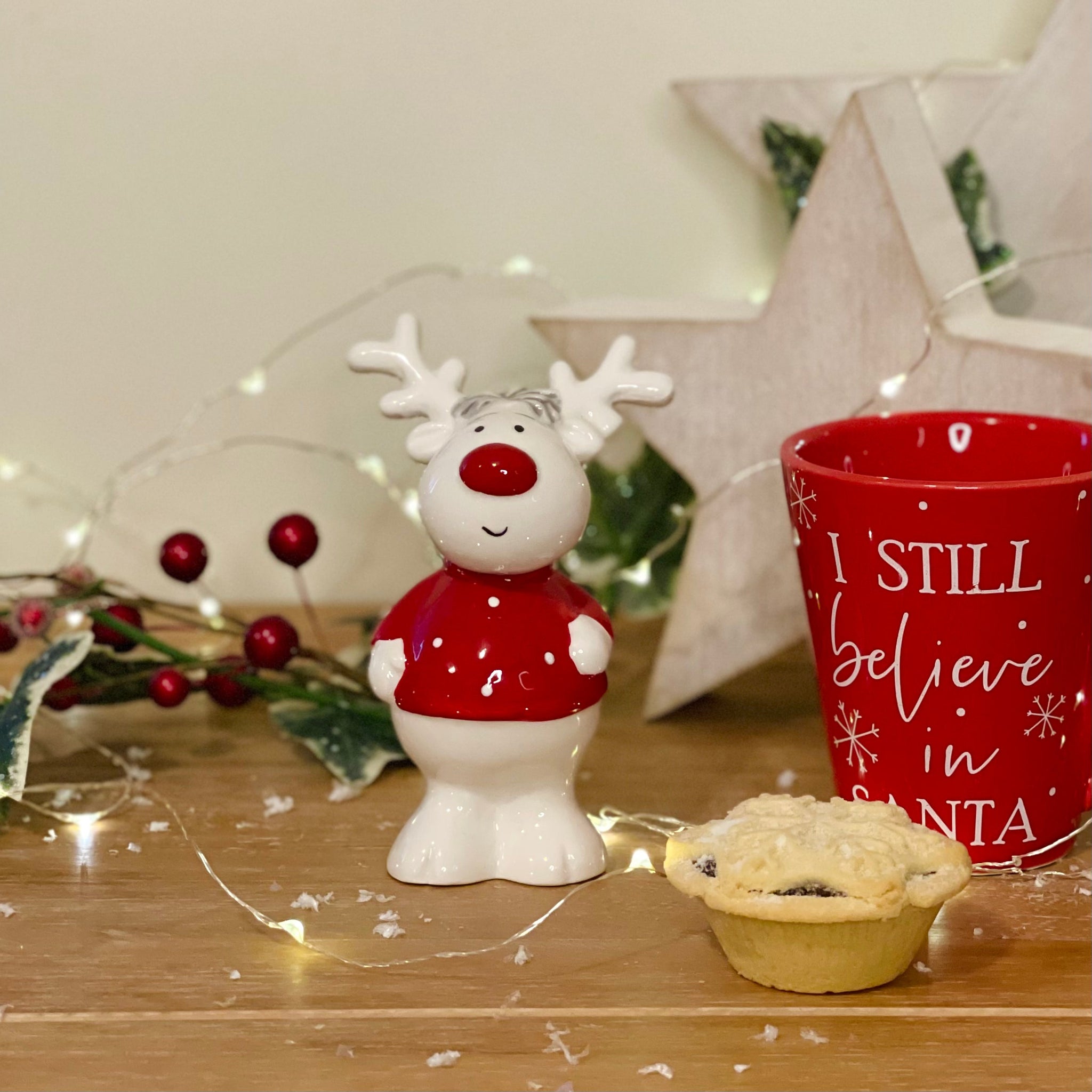 Plump Reindeer in Jumper - Standing