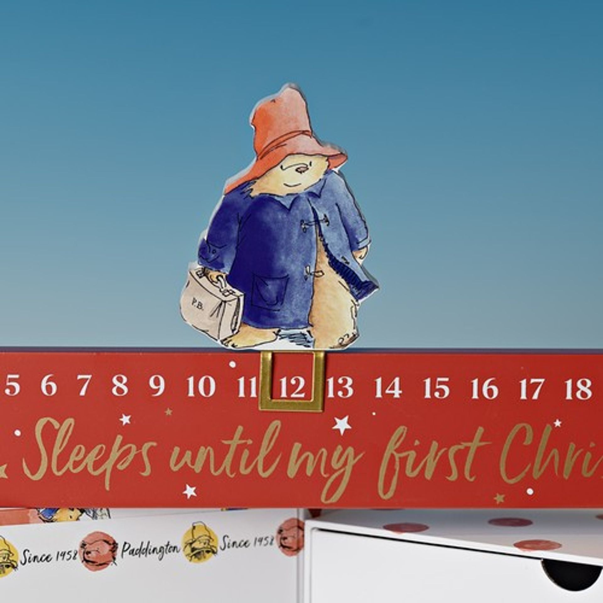 Baby's First Christmas Countdown Calendar - Paddington Bear